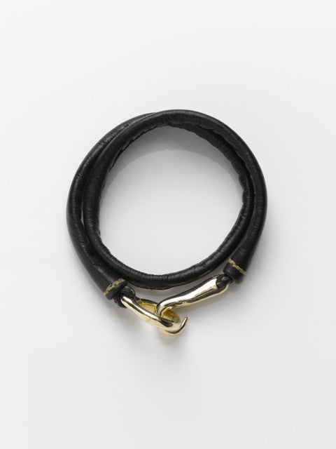 Large Hook & Eye Bracelet Double Wrap